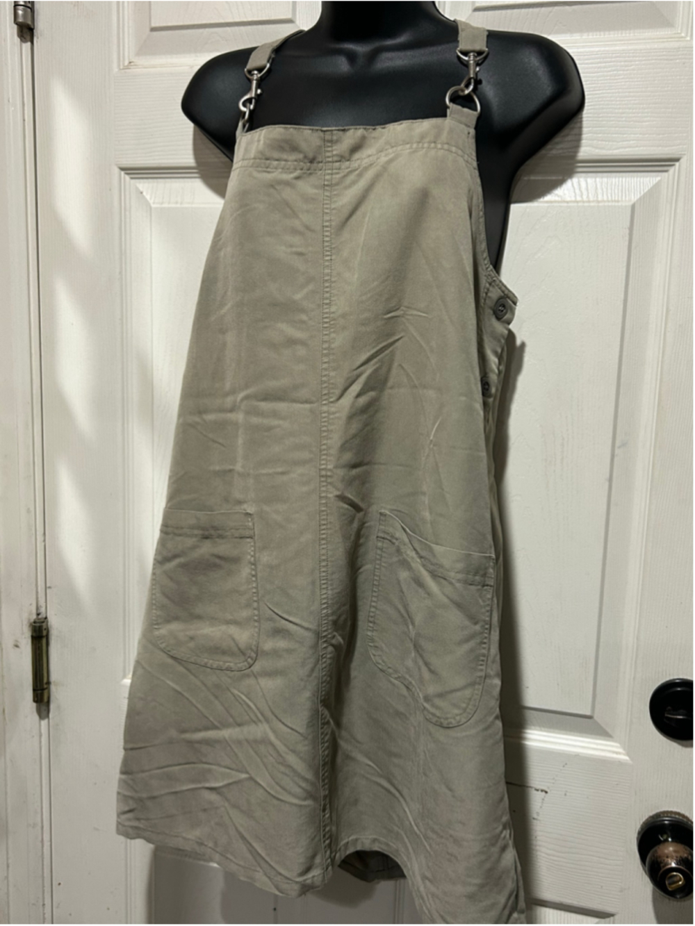 Women's Directives Beige Lyocell Overall Dress Size L
